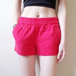 J. Crew Factory Red Cotton Shorts